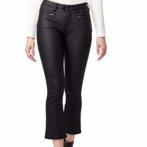 Sanctuary Zip Pocket Coated Kick Crop Pant